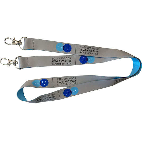 Sublimation smooth lanyard with double hook | EVPL1097