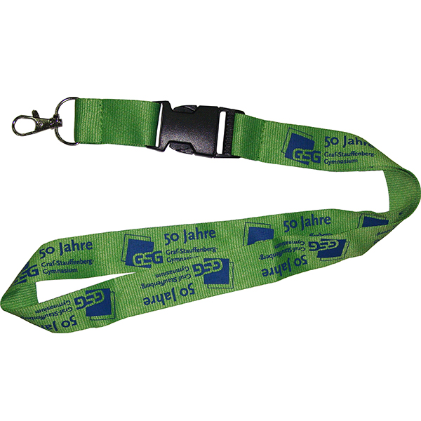 2.5cm width silk screen printing lanyard for ID card holder with good quality and low price | EVPL4110